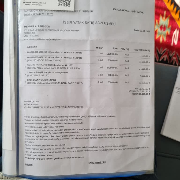 Teslim Edilmeyen Yataklar Ve İletişim Sorunları