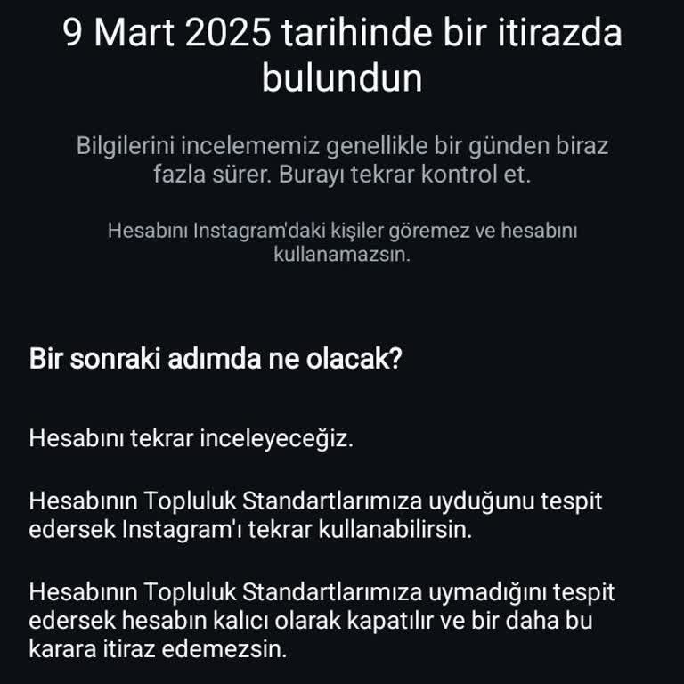 Instagram Haksız Hesap Kapatma Ve Belirsizlik