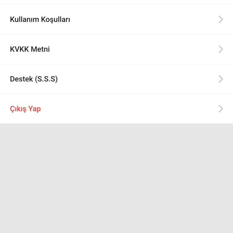 Uygulamada Hesap Silme Problemi