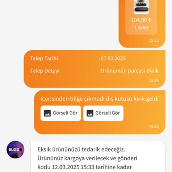 Trendyol'dan Aldığım Ürün Eksik Ve Kırık Geldi