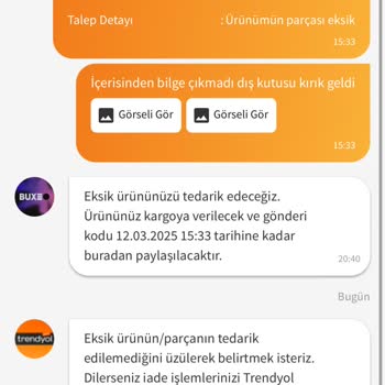 Trendyol'dan Aldığım Ürün Eksik Ve Kırık Geldi