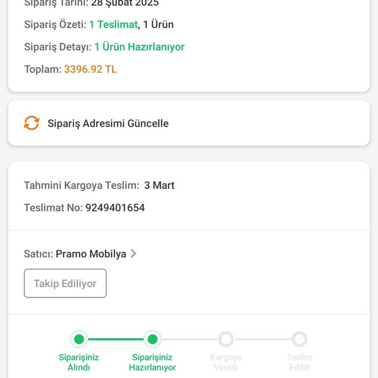 Siparişin Kargoya Verilmemesi Ve Yanıtsız Kalma Sorunu