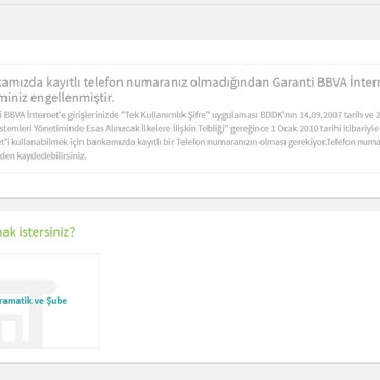 Yurt Dışında Garanti Mobile Erişim Sorunu