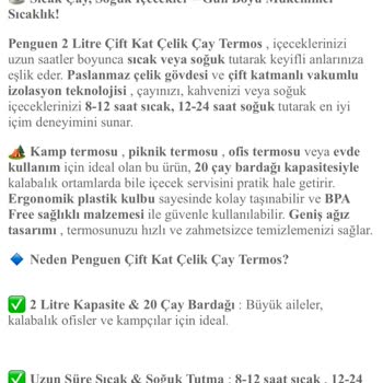 Trendyol'dan Aldığım Termos Beklentileri Karşılamadı