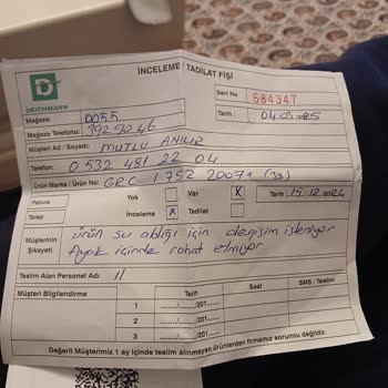 Deichmann Bot Su Alıyor, Değişim Reddedildi