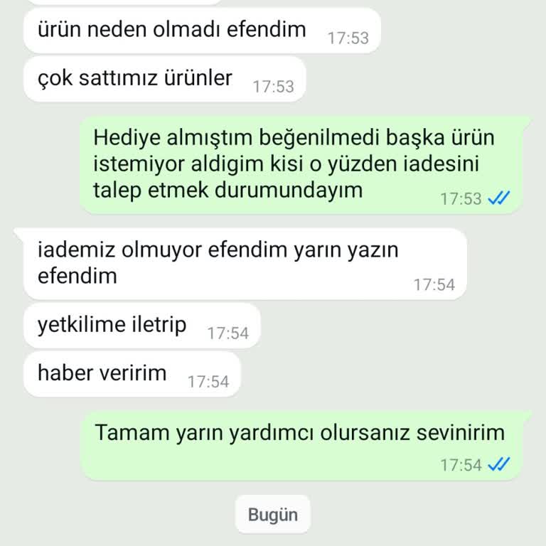 İade Talebinde Karşılaşılan Zorluklar Ve İletişim Sorunları