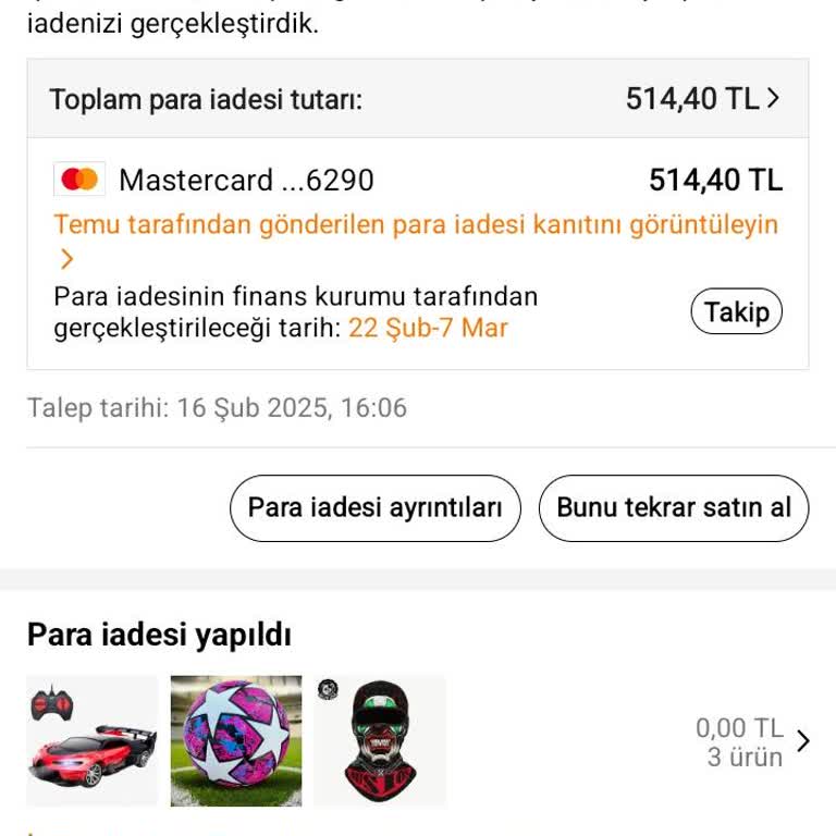 Temu'dan Yapılmayan Para İadesi Mağduriyeti