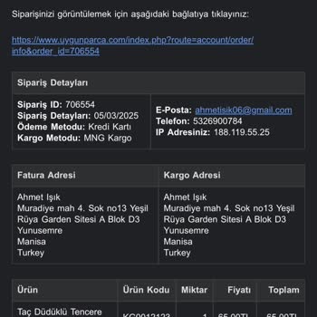 Yedek Parça Sitesinde Kargo Ücreti Şoku