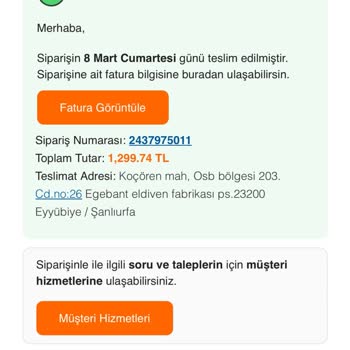 Yanlış Ürün İadesi Kararı