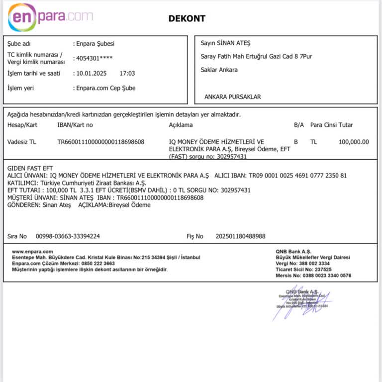 Hesabımdan Bilgim Dışında Yüklü Miktarda Para Çekildi