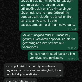 Ç***** Mobilya'da Eksik Ürün Ve İletişim Sorunları