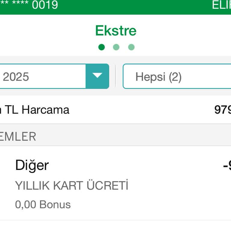Yıllık Kart Aidatı Haksız Ücretlendirme