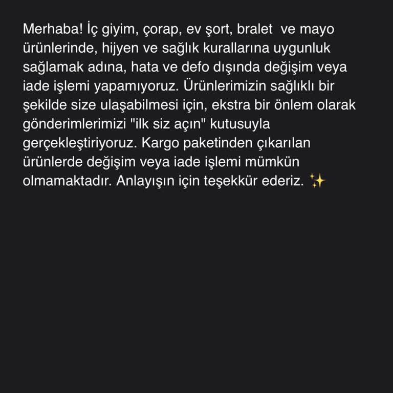 Yanlış Beden İçin İade Ve Değişim Sorunu