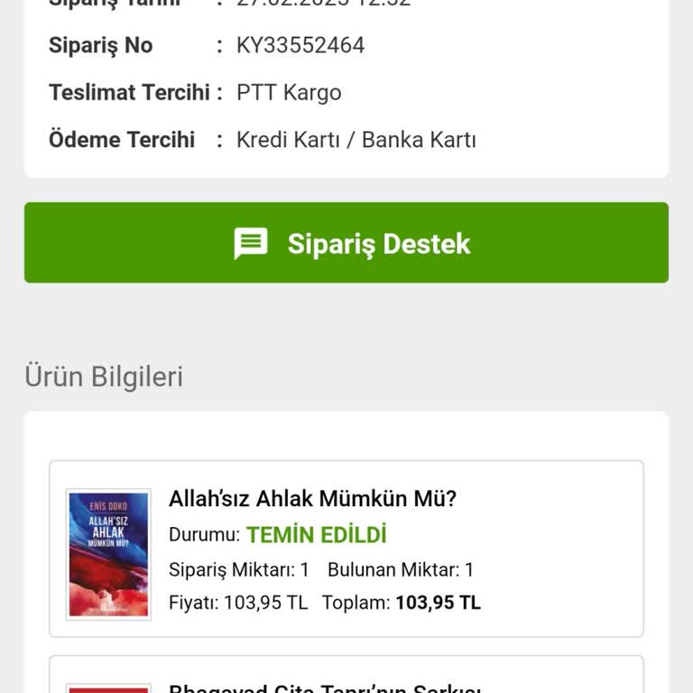 Kitaplar Kargoya Verilmiyor Ve İade Süreci Sorunu