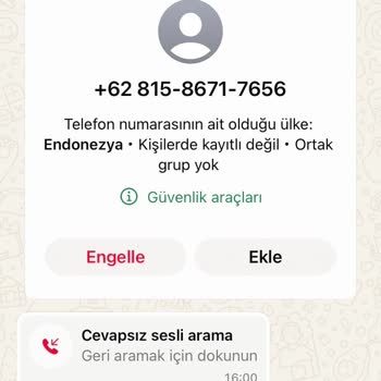 Endonezya Numaralarından Gelen Rahatsız Edici Aramalar Ve Güvenlik Endişeleri