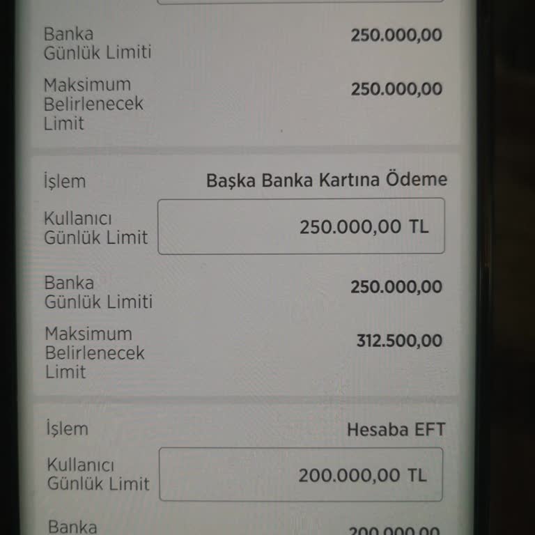 EFT Limiti Artışı Sorunu