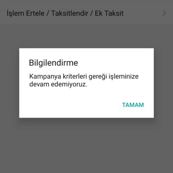 Erken Ödemeye Rağmen Kredi Kartı Kullanımına Engel