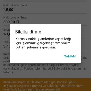 Erken Ödemeye Rağmen Kredi Kartı Kullanımına Engel