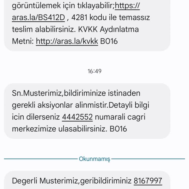 Yanlış Adres Bildirimiyle Teslimat Sorunu