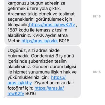 Aras Kargo'nun Sürekli Teslimat Sorunları Ve Yanıltıcı Bildirimleri