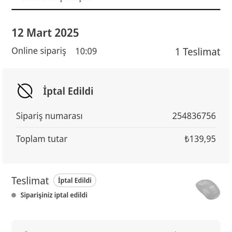 Hatalı Fiyatla Satışa Sunulan Ürün İptali