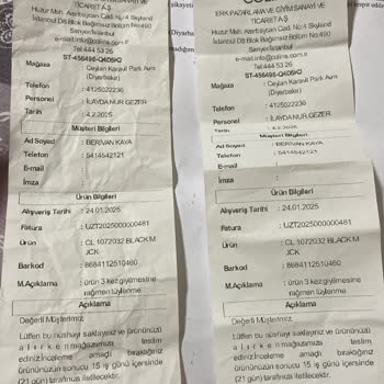 Colin's Ürün Kalitesi Ve İade Sorunu