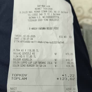 Güllaçta Deterjan Tadına Karşı İade Sorunu