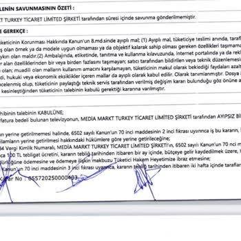 Media Markt Ve Philips TV Değişiminde Yaşanan Mağduriyet