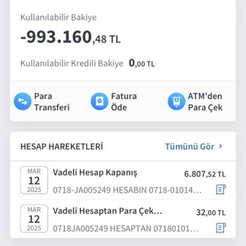 Hatalı Para Transferi Sonucu Negatif Bakiye Sorunu