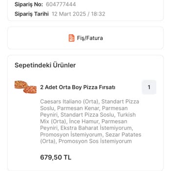 Migros Yemek Ve Little Caesars Pizza Teslimat Sorunu
