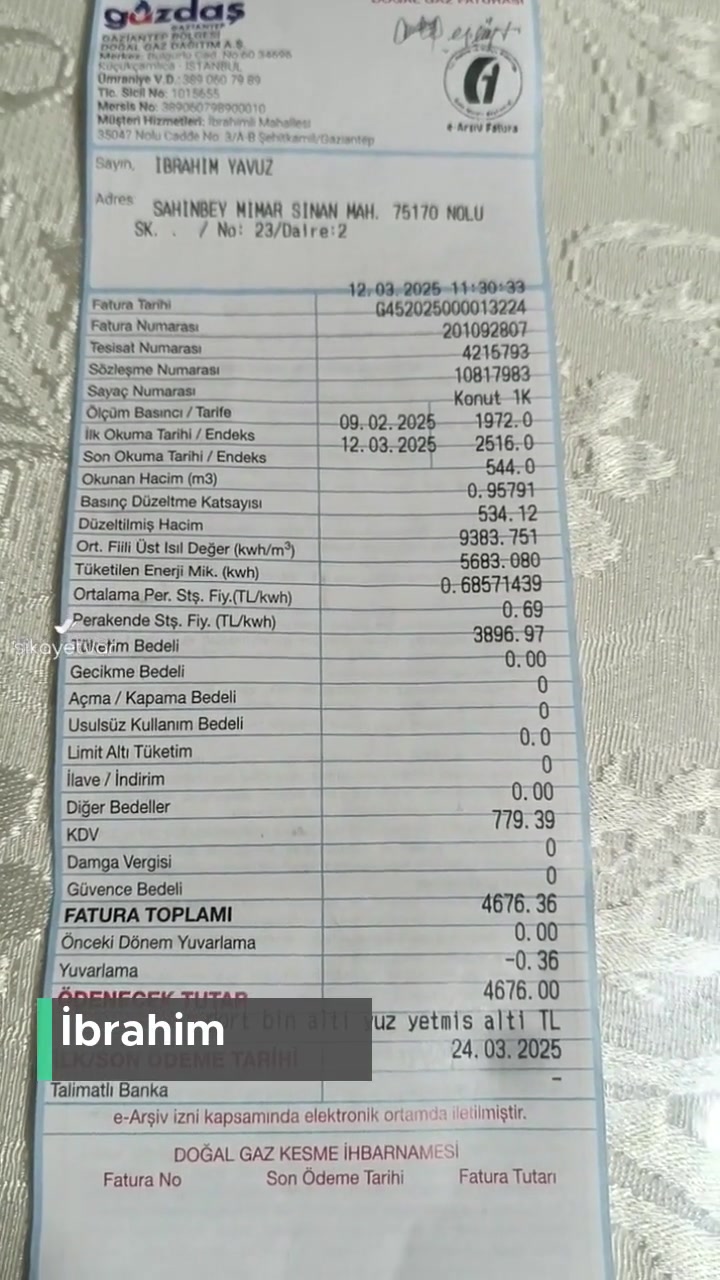 Gazdaş Gaziantep Bölgesi Fatura Çok Yükseldi! videonun kapak resmi