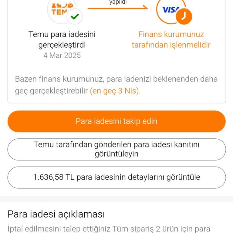 Temu'da İade Süreci Ve Müşteri Hizmeti Hayal Kırıklığı