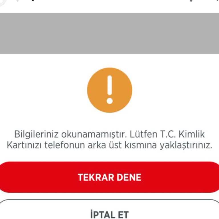 Ziraat NFC Kimlik Doğrulama Sorunu