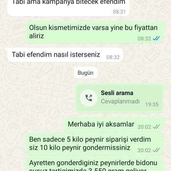 Yanlış Gönderilen Peynir Ve İletişim Sorunları