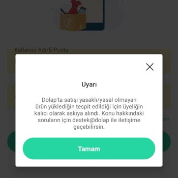 Dolap Haksız Hesap Kapatma Ve İlgisiz Destek!