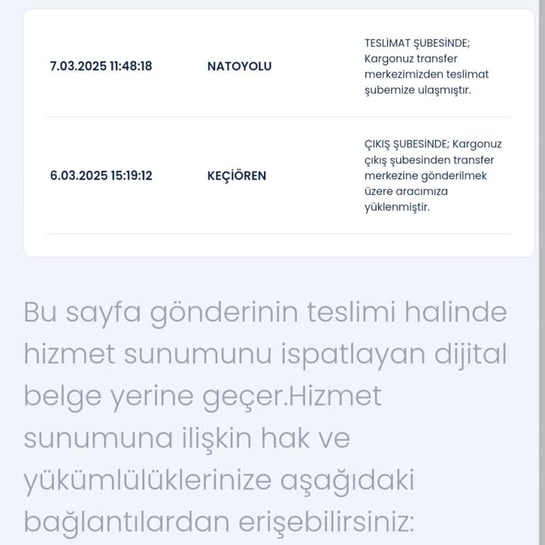 Teslim Edilmeyen Kargo Ve Geri Dönüş Süreci