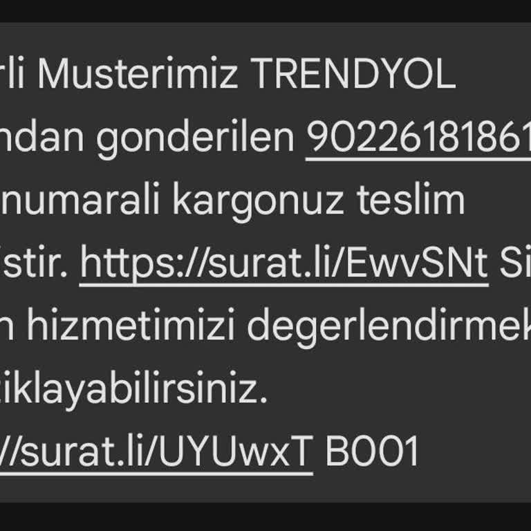 Sürat Kargo Teslim Edilmeyen Kargo Ve Yanıltıcı Mesaj Sorunu