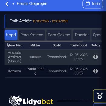 Lidyabet'te Kazançlarım Ödenmiyor
