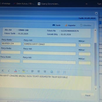 Arora Beatrix Motorumun Yedek Parça Sorunu