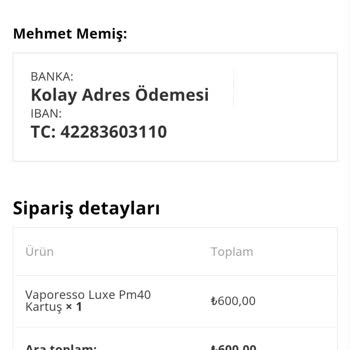 E-sigarabuhari.com'dan Sipariş Sonrası İletişim Sorunu