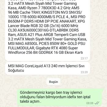 İdefix'te İptal Talebi Sorunu