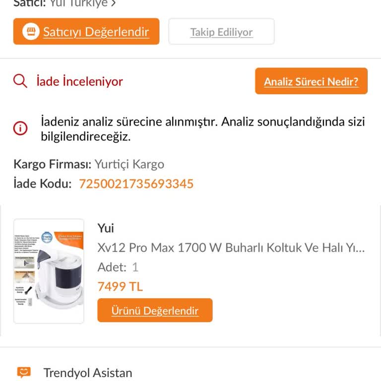 Trendyol'dan Aldığım Ürün Kusurlu Ve İade Süreci Sorunlu