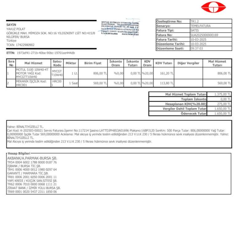 Yüksek Rodaj Bakım Ücreti Ve İlgisiz Servis