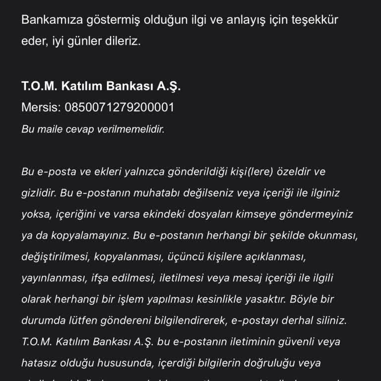 Gönderilen Para Hala Hesapta Yok: Tom Bank İletişimsizliği