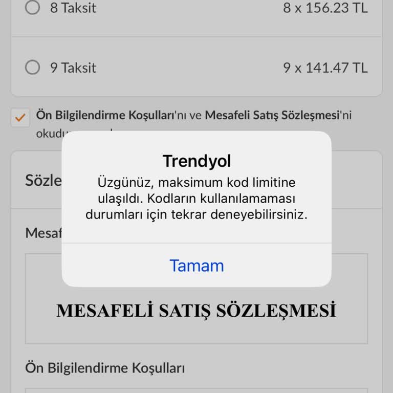 Trendyol Kupon Tükenmesiyle Zaman Kaybı