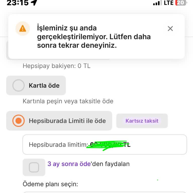Hepsipay Limit Sorunu: Müşteri Hizmetleri Çözüm Üretemiyor