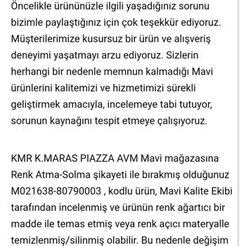 Garanti Kapsamında Renk Solması Sorunu