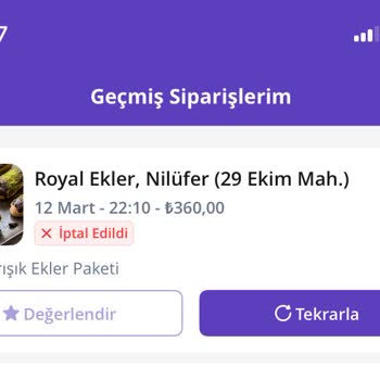 Sipariş İptali Ve Sorumluluk Reddiyle İlgili Yaşanan Sorun