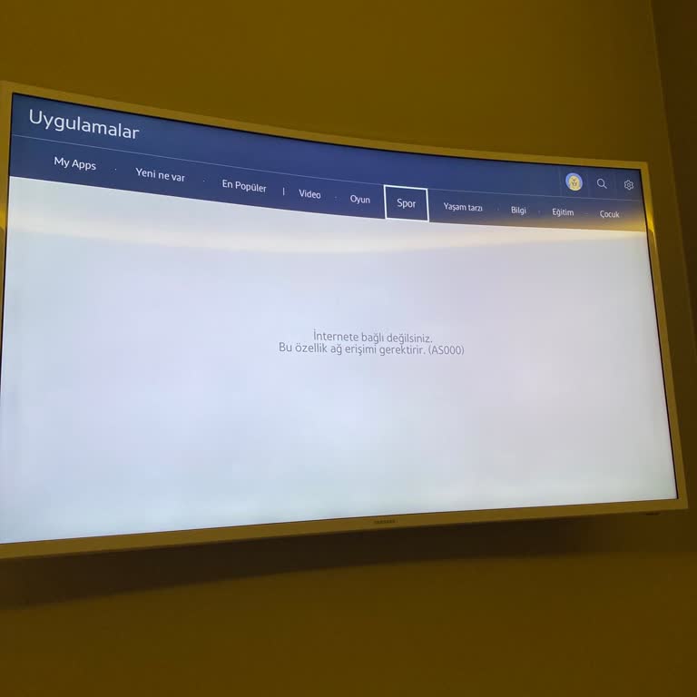 Samsung TV Uygulama Yükleme Sorunu