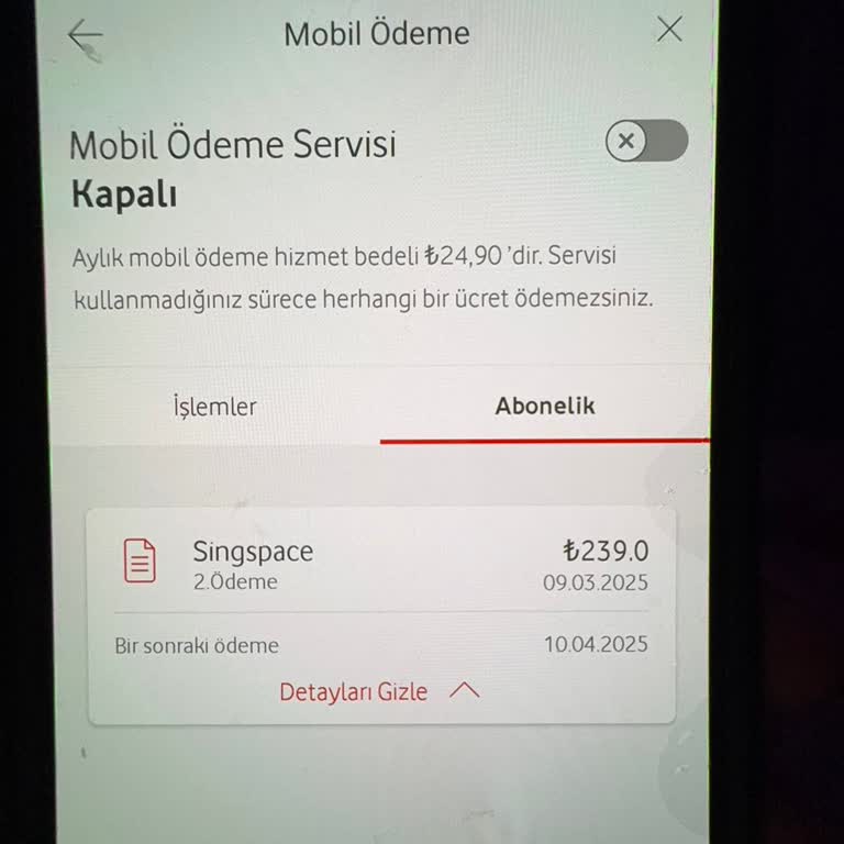 Bilinmeyen Abonelik Ücreti Ve İptal Sorunu